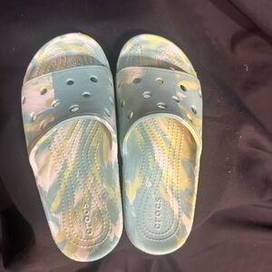 CROCS Women's Sandals in Blue and Yellow